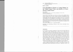 From Republican Citizens to `Young Ethnics`