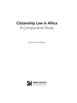 Citizenship Law in Africa - Open Society Foundations