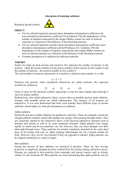 Absorption of Ionizing Radiation