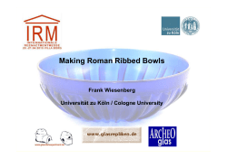 Making Roman Ribbed Bowls