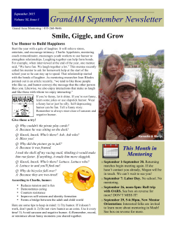 Newsletter - Grand Area Mentoring