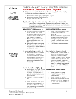 Scale Diagrams - Columbus City Schools