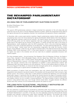 THE REVAMPED PARLIAMENTARY DICTATORSHIP