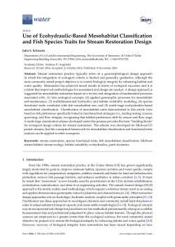 Use of Ecohydraulic-Based Mesohabitat Classification and Fish