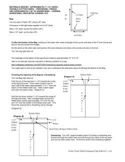 MATERIALS NEEDED: APPROXIMATELY 1