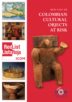 colombian cultural objects at risk