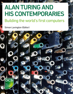 alan Turing and hiS conTemporarieS