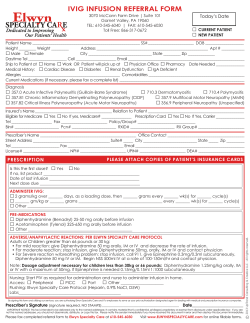 ivig infusion referral form