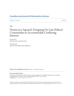 Democracy Squared: Designing On-Line