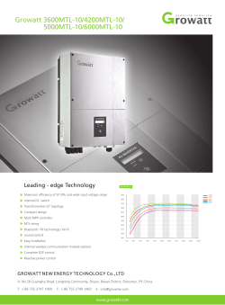 Growatt 3600MTL-10/4200MTL-10/5000MTL-10/6000MTL