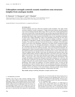 Lithosphere strength controls oceanic transform zone structure