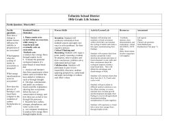 10th Grade Life Science - Telluride School District R-1