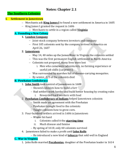 Notes: Chapter 2.1