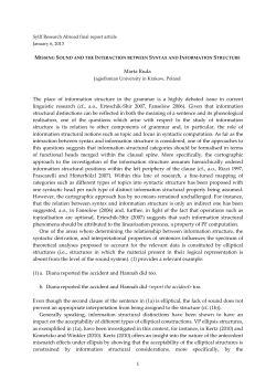 Missing sound and the interaction between