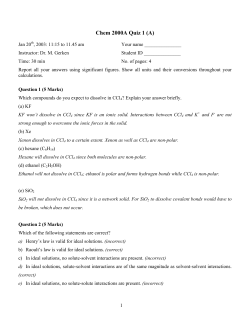 Quiz 1 - U of L Class Index