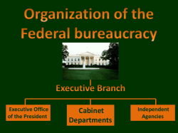 Cabinet Departments
