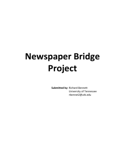 Newspaper Bridge Project