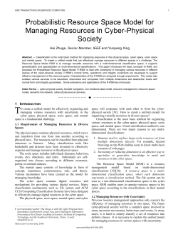 Probabilistic Resource Space Model