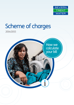 Scheme of charges - Severn Trent Water