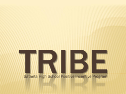 Satanta High School Positive Incentive Program