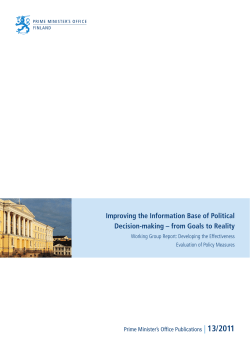 Improving the Information Base of Political Decision