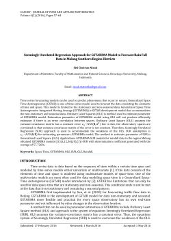 Seemingly Unrelated Regression Approach for GSTARIMA Model to