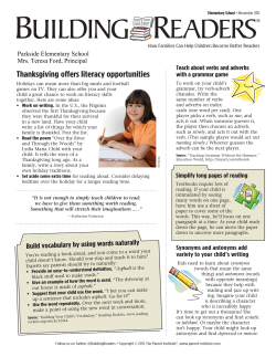 Building Readers® (Elementary School Edition) — November 2011