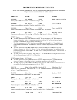 postponed/canceled/moved games