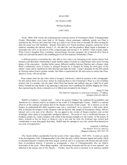 ANALYSIS Faulkner, William The Hamlet