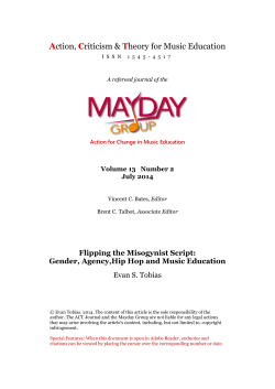 Flipping the Misogynist Script: Gender, Agency, Hip Hop and Music