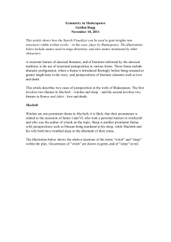 Symmetry in Shakespeare