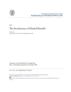 The Incoherence of Marital Benefits
