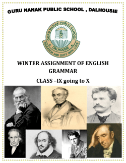 9. english grammar - Guru Nanak Public School, Dalhousie