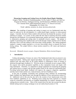 Measuring Grasping and Cutting Forces for