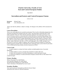 Surrealism and Eastern and Central European Cinema