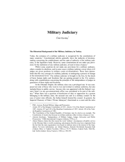 4. Military Judiciary