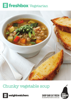 Chunky vegetable soup