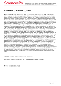 Eichmann (1906-1962), Adolf