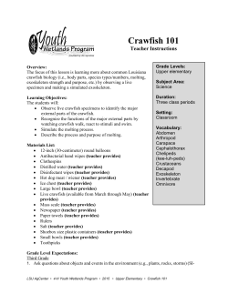 Crawfish 101 - LSU AgCenter