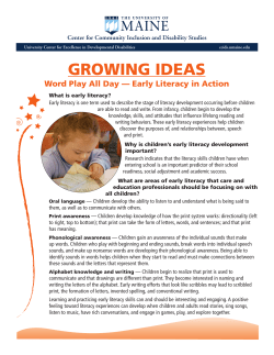 Growing Ideas: Word Play All Day &ndash; Early Literacy in Action