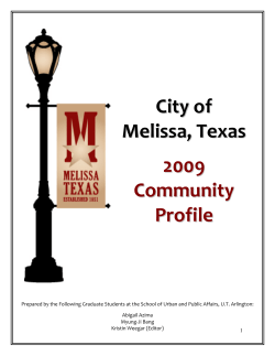 City of Melissa, Texas