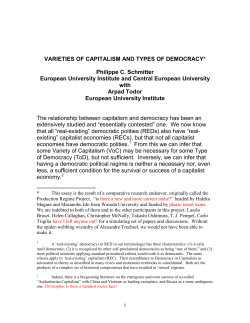 Varieties of Capitalism and Types of Democracy