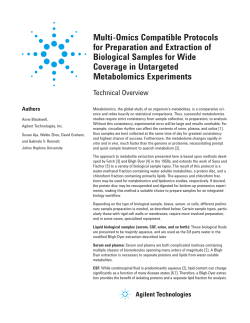 Multi-Omics Compatible Protocols for Preparation and