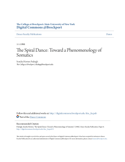 The Spiral Dance: Toward a Phenomenology of Somatics