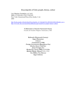 Encyclopedia of Cuba: people, history, culture