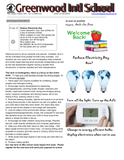 Important Dates - Greenwood International School