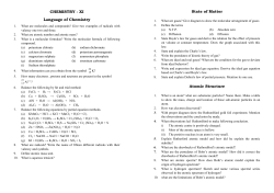 CHEMISTRY - Uniglobe HSS/College