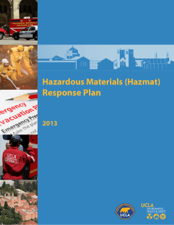 Hazardous Materials (Haz Mat) - UCLA Office of Environment