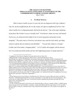 THE ASSAULT ON BAD FOOD - Minnesota State Bar Association
