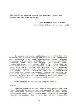 THE CONNECTION BETWEEN READING AND WRITING